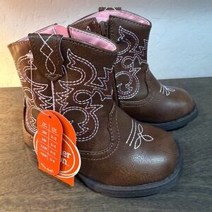 Wonder Nation Girls Size 6 Toddler Western Cowgirl Cowboy Boots Southern Rodeo